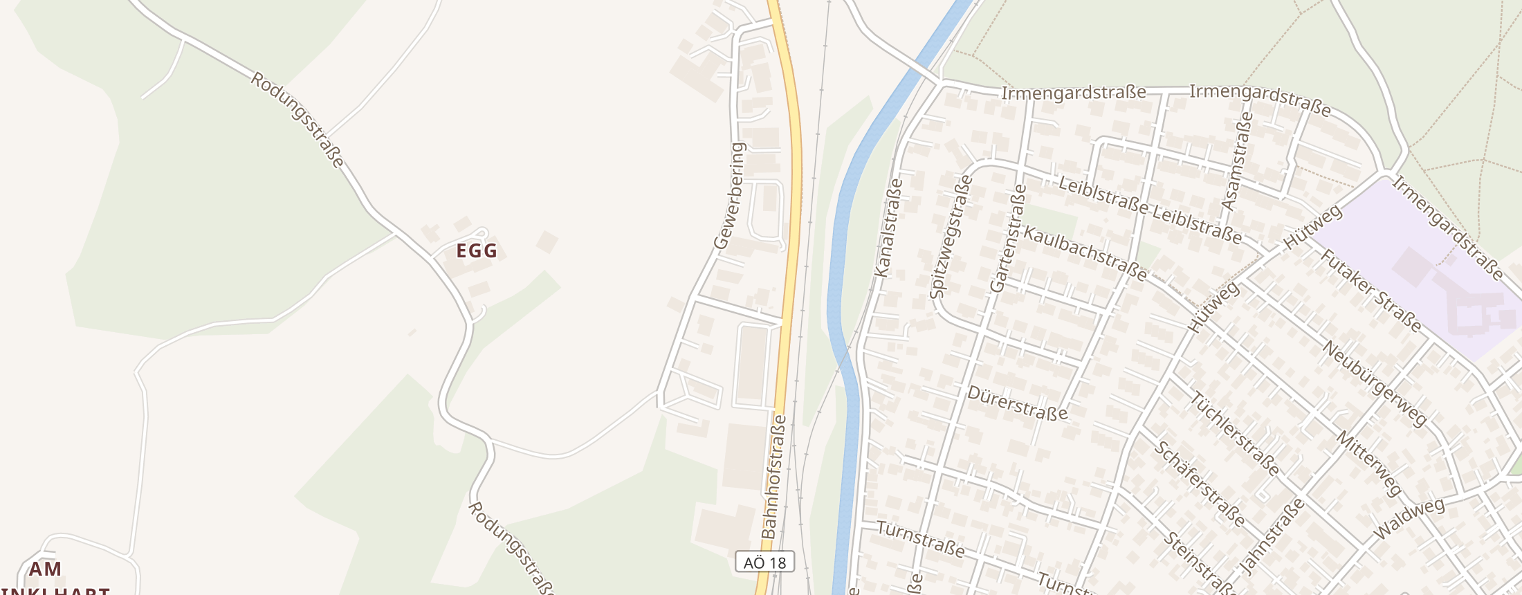 Karte mit dem Standort der MPH GmbH, Bahnhofstraße 36, 84518 Garching an der Alz
